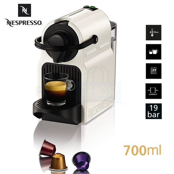  آلة تحضير القهوة من نسبريسو تمتع بقهوة لذيذة ومركزة Nespresso Inissia Capsule Coffee Machine 1260W 19Bar