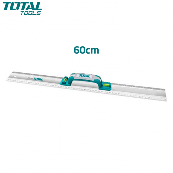  جهاز ضبط المستوى الاحترافي من الألومنيوم الأصلي من توتال TOTAL Niveau À Bulle D'aluminium Professionnel 60cm TMT222606