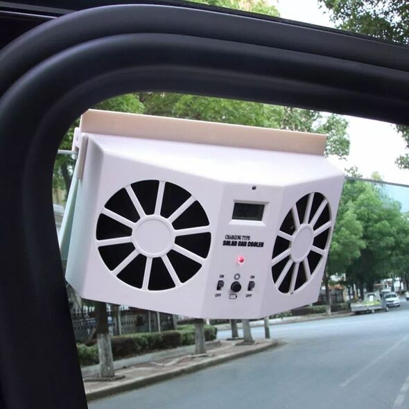  مروحة تهوية و تبريد السيارة يعمل بالطاقة الشمسية - Car Cooling and heating fan  Climatiseur Portable , pour la voiture et le bureau