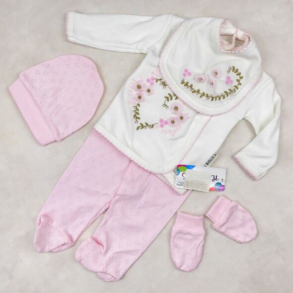  ensemble de vêtements rose pour bébé "fille"  0+ mois motif fleur