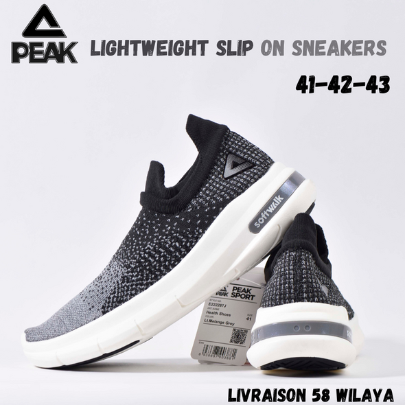  Lightweight Slip on Sneakers Melange grey